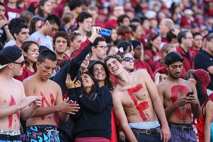2013StanfordASU-015.JPG - Sept.21, 2013; Stanford, CA, USA; Stanford Cardinal fans during the game against the Arizona State Sun Devils at  Stanford Stadium. Stanford defeated Arizona State 42-28.